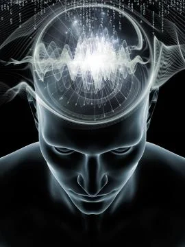 Waves of Human Mind 스톡 일러스트