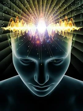 Waves of Human Mind Illustrazione stock