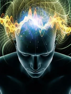 Waves of Human Mind Illustrazione stock