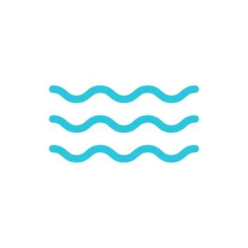 Waves icon. From blue icon Stock Illustration