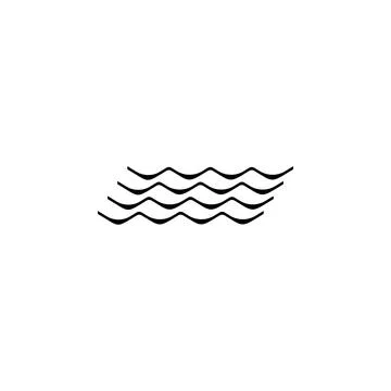 Waves icon. Element of weather elements illustration. Premium quality graphic Stock Illustration