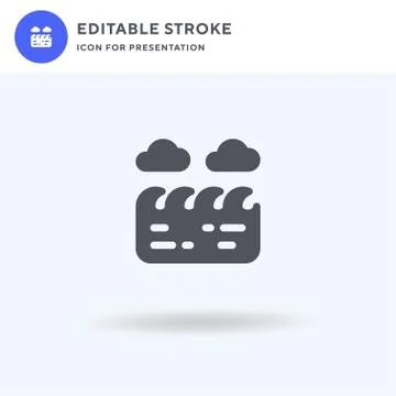 Waves icon vector, filled flat sign, solid pictogram isolated on white, logo Stockillustratie