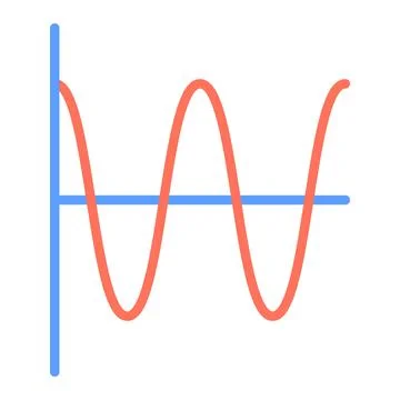 Waves icon vector image. Stock Illustration