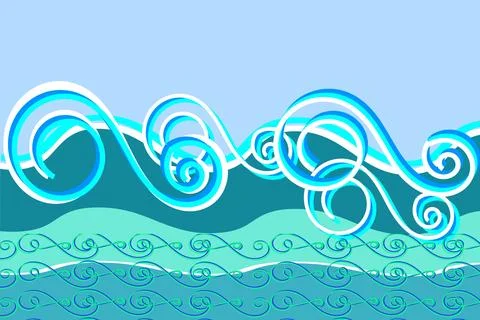 Waves Stock Illustration