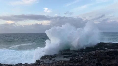 Waves on the Kuaui Ocean Stock Footage 201114664