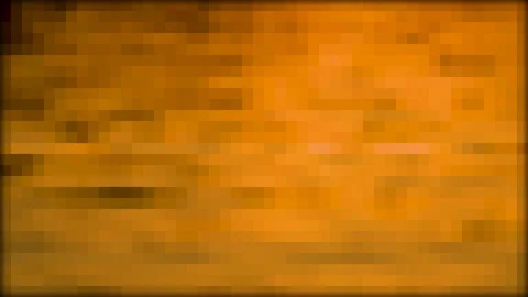 Waves at the Lake  Abstract Pixel Mosaic  Sunset Attersee Austria Video stock 98193255