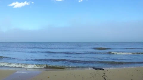 Waves on Lake Baikal Stock Footage 95646814