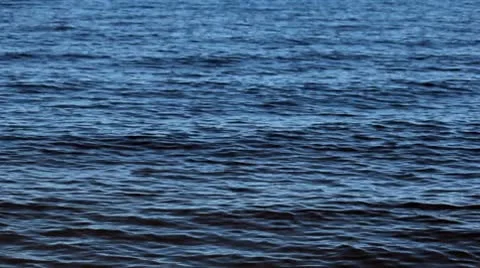 Waves on lake dark blue Stock-Footage 8927413