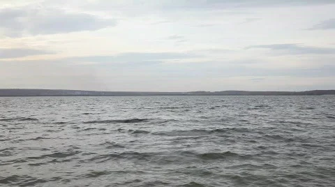 Waves on the lake Video stock 583071