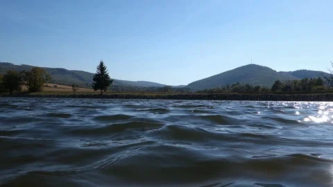 Waves on the lake Video stock 107834288