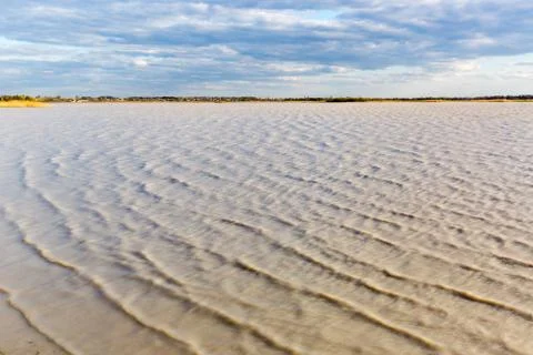 Waves on lake surface Stock Photos