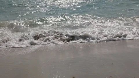 Waves Lapping on the Beach Video stock 83972075