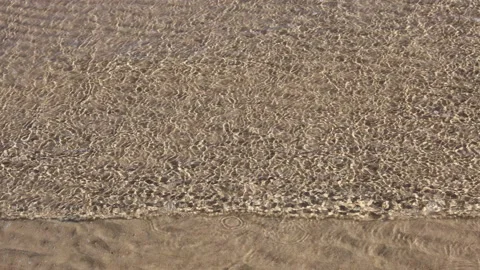 Waves lapping on the beach, Melbourne Video stock 156066990