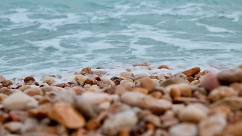 Waves lapping on a shore. Stock Footage 274220037