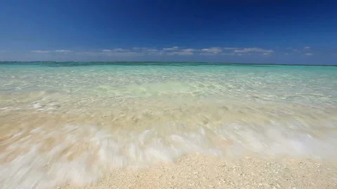 Waves Lapping at the Shore Stock Footage 324917127