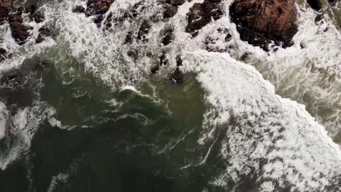 Waves at Leça da Palmeira Beach Stock Footage 160414305
