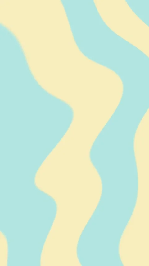 Waves of light blue and pale yellow flow continuously Stock Footage 330561782