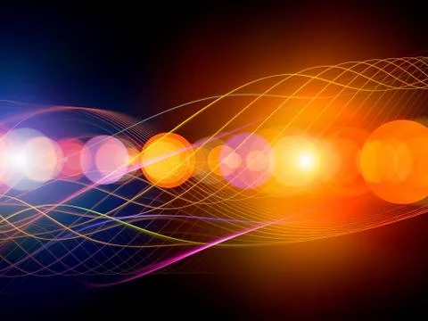 Waves of Light Stock Illustration