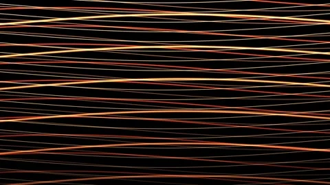 Waves of light lines creating a dynamic pattern on a dark Stock Footage 338169973
