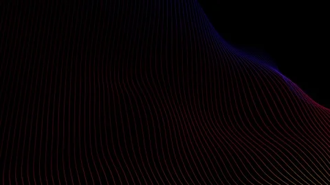 Waves of lines on a black background Stock Footage 104231404
