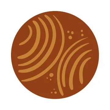 Waves lines boho hand draw style Stock Illustration