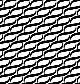 Waves lines seamless vector pattern. Stock Illustration
