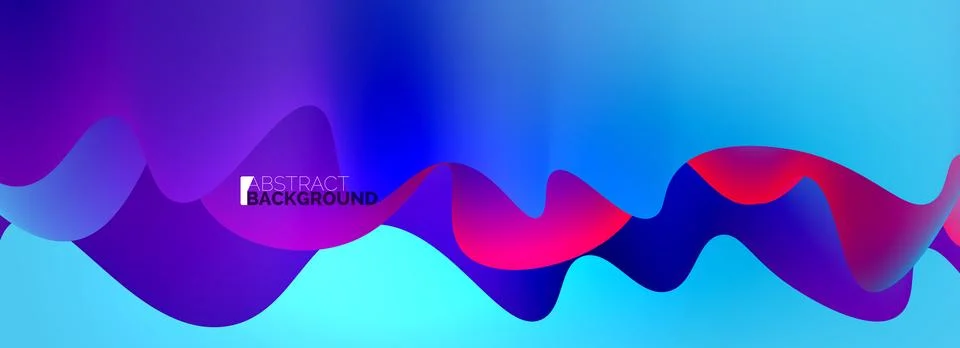 Waves with liquid colors dynamic abstract background for covers, templates イラスト素材