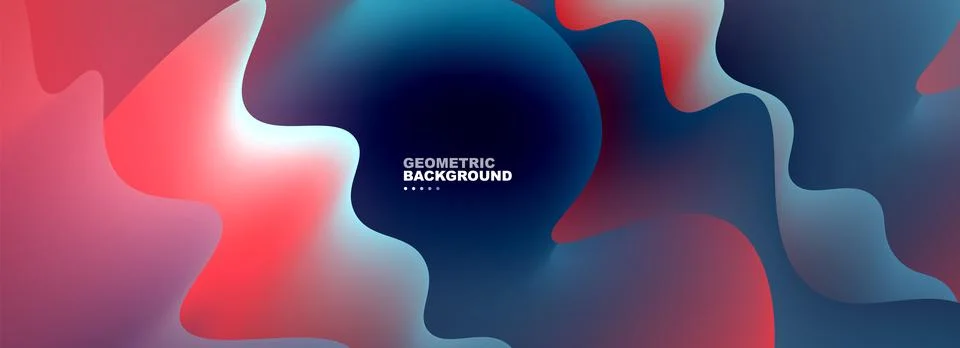 Waves with liquid colors dynamic abstract background for covers, templates Stock Illustration