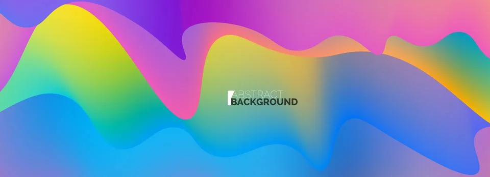 Waves with liquid colors dynamic abstract background for covers, templates Illustrazione stock