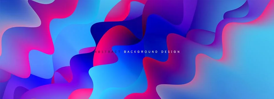 Waves with liquid colors dynamic abstract background for covers, templates Illustrazione stock