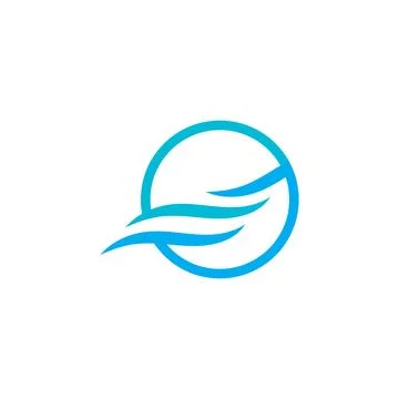 Waves Logo Template vector symbol Stock Illustration