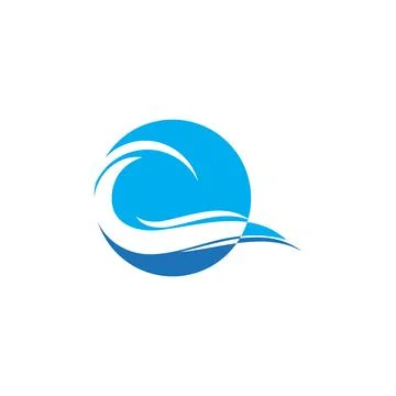 Waves Logo Template vector symbol Stock Illustration