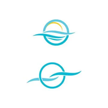 Waves Logo Template vector symbol Stock Illustration