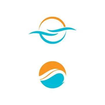 Waves Logo Template vector symbol Stock Illustration