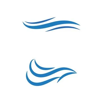 Waves Logo Template vector symbol Stock Illustration