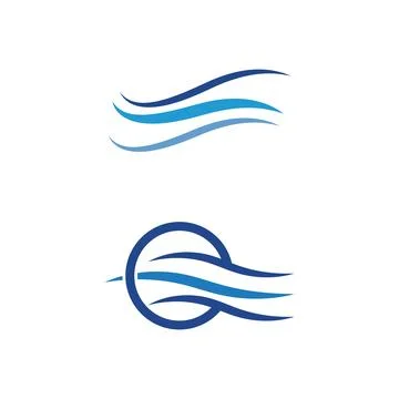 Waves Logo Template vector symbol Stock Illustration
