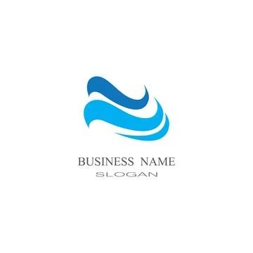 Waves Logo Template vector symbol Stock Illustration