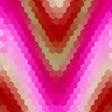Waves low poly hexagon style vector mosaic background Stock Illustration