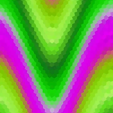 Waves low poly hexagon style vector mosaic background Illustrazione stock