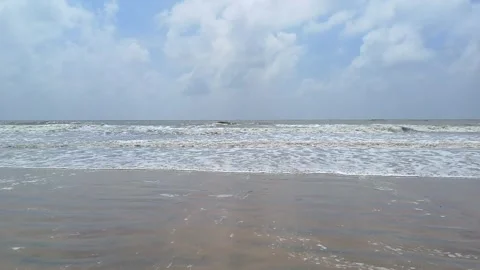 Waves in mandarmani Beach Stock Footage 272231621