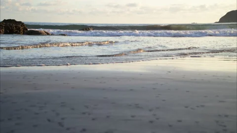 Waves at Manuel Antonio beach in costa rica Stock Footage 235549542