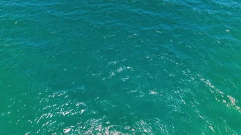 Waves of the Mediterranean Sea on a bright sunny day. Stock Footage 328575804