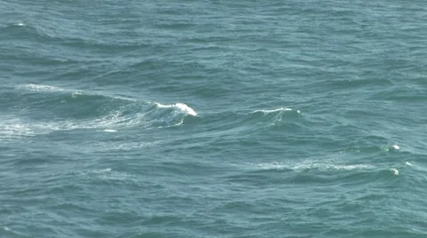 Waves on Mediterranean Sea Stock Footage 7135758