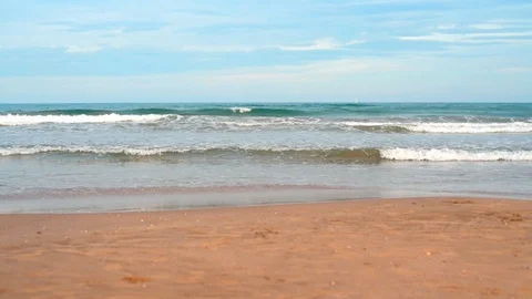 Waves of the Mediterranean Sea Stock Footage 96441577