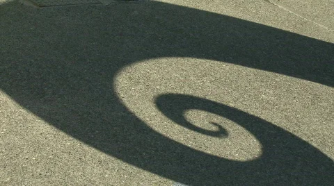 Waves Metal Artwork Shadow Video stock 685379