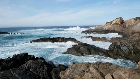 The Waves in Monterey County, California Stock Footage 239967177