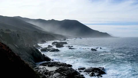 The Waves in Monterey County, California Stock Footage 239967181