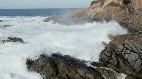 The Waves in Monterey County, California Stock Footage 239967183