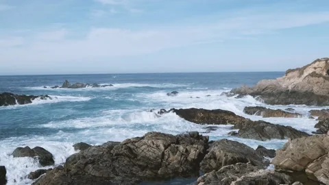 The Waves in Monterey County, California Stock Footage 239967261