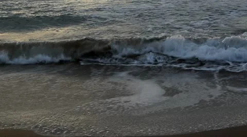 Waves in the morning Stock-Footage 12519764